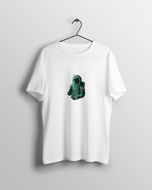 Astronaut Graphic Printed  Unisex Oversized T-shirt D059