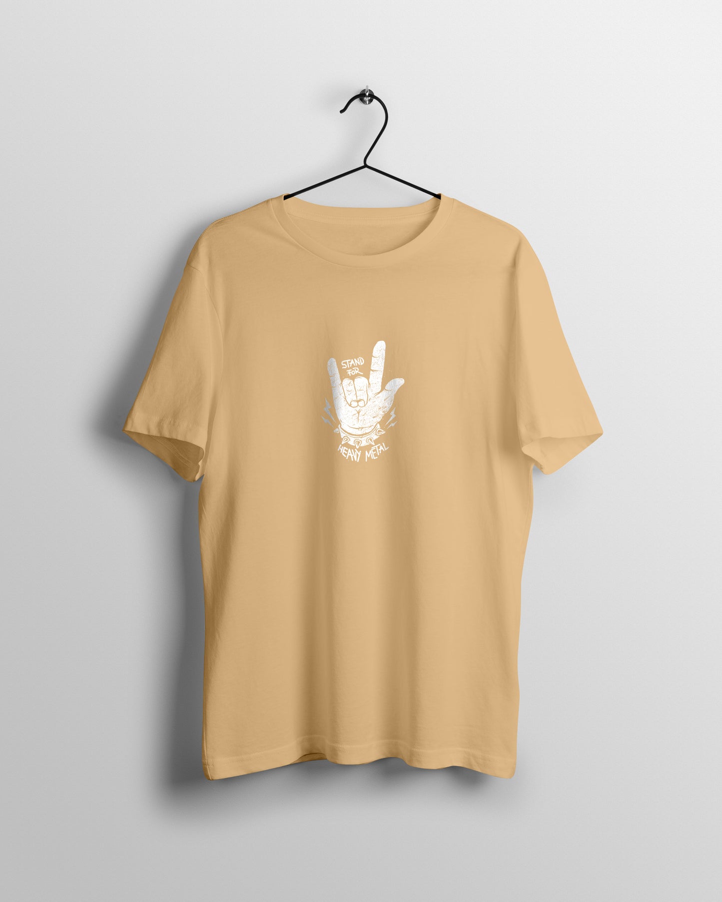 Stand For Heavy Metal Graphic Printed Unisex Oversized T-shirt D049