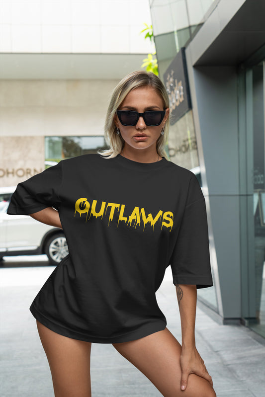 Outlaws Graphic Printed  Unisex Oversized T-shirt D029