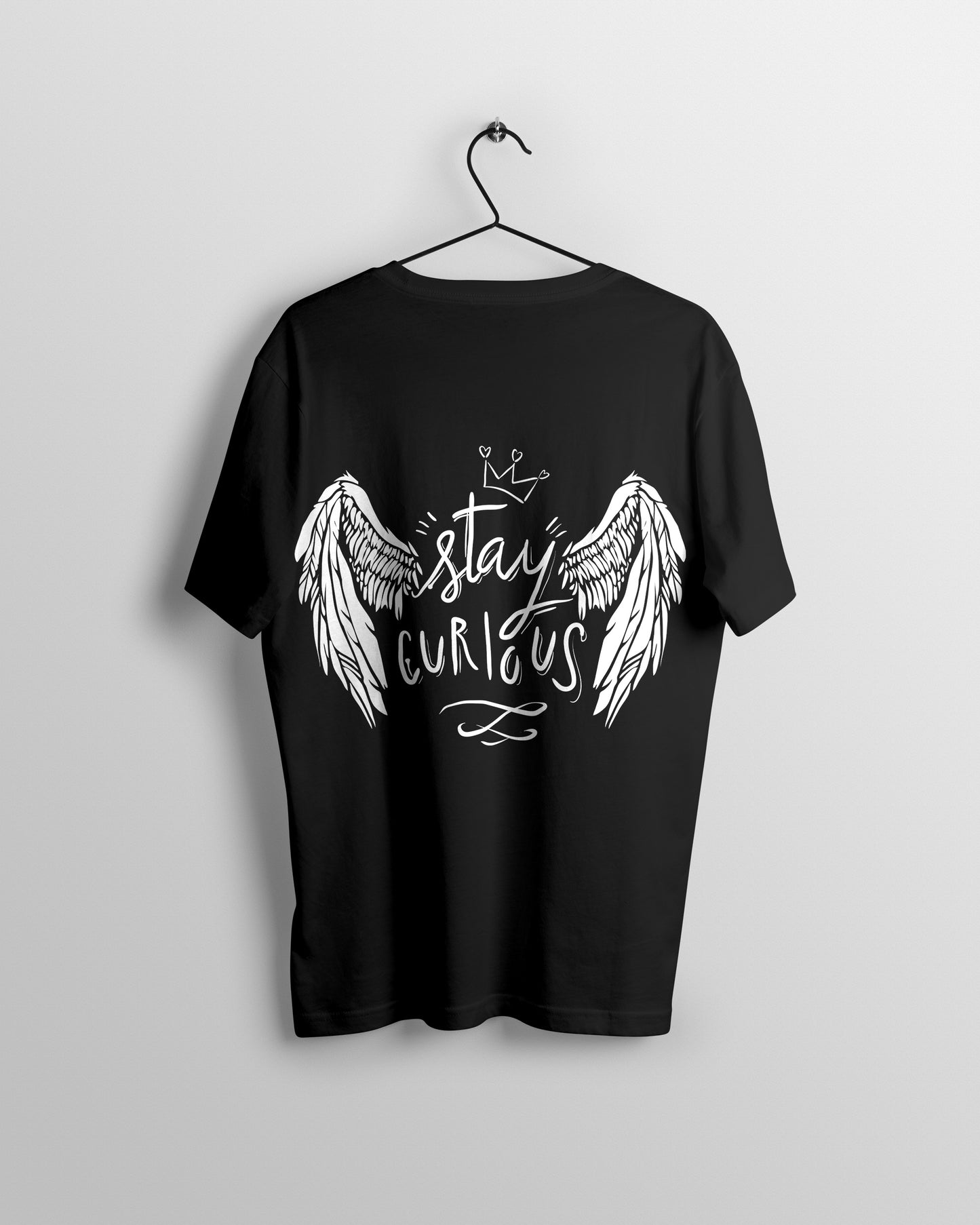 Stay Curious Graphic Printed Unisex Oversized T-shirt D048