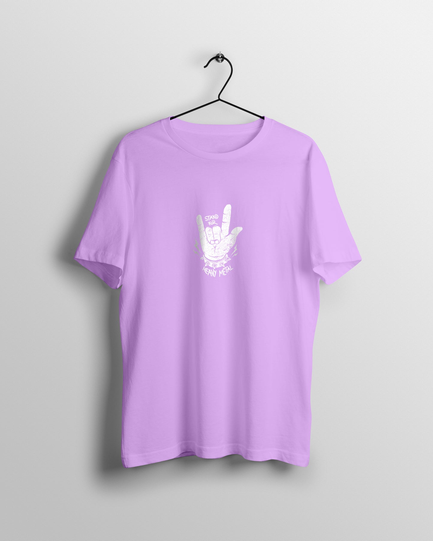 Stand For Heavy Metal Graphic Printed Unisex Oversized T-shirt D049