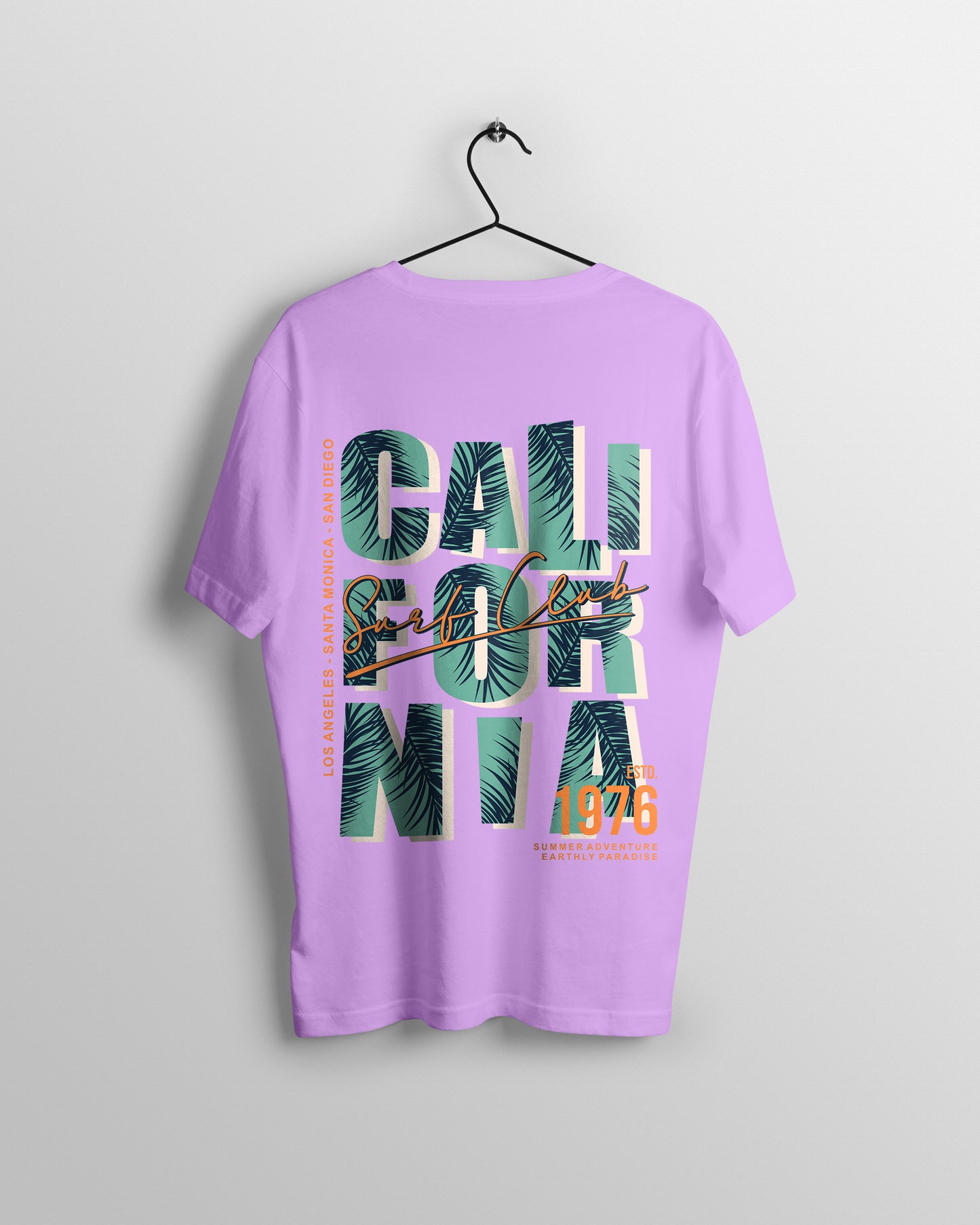 California Graphic Printed  Unisex Oversized T-shirt D046