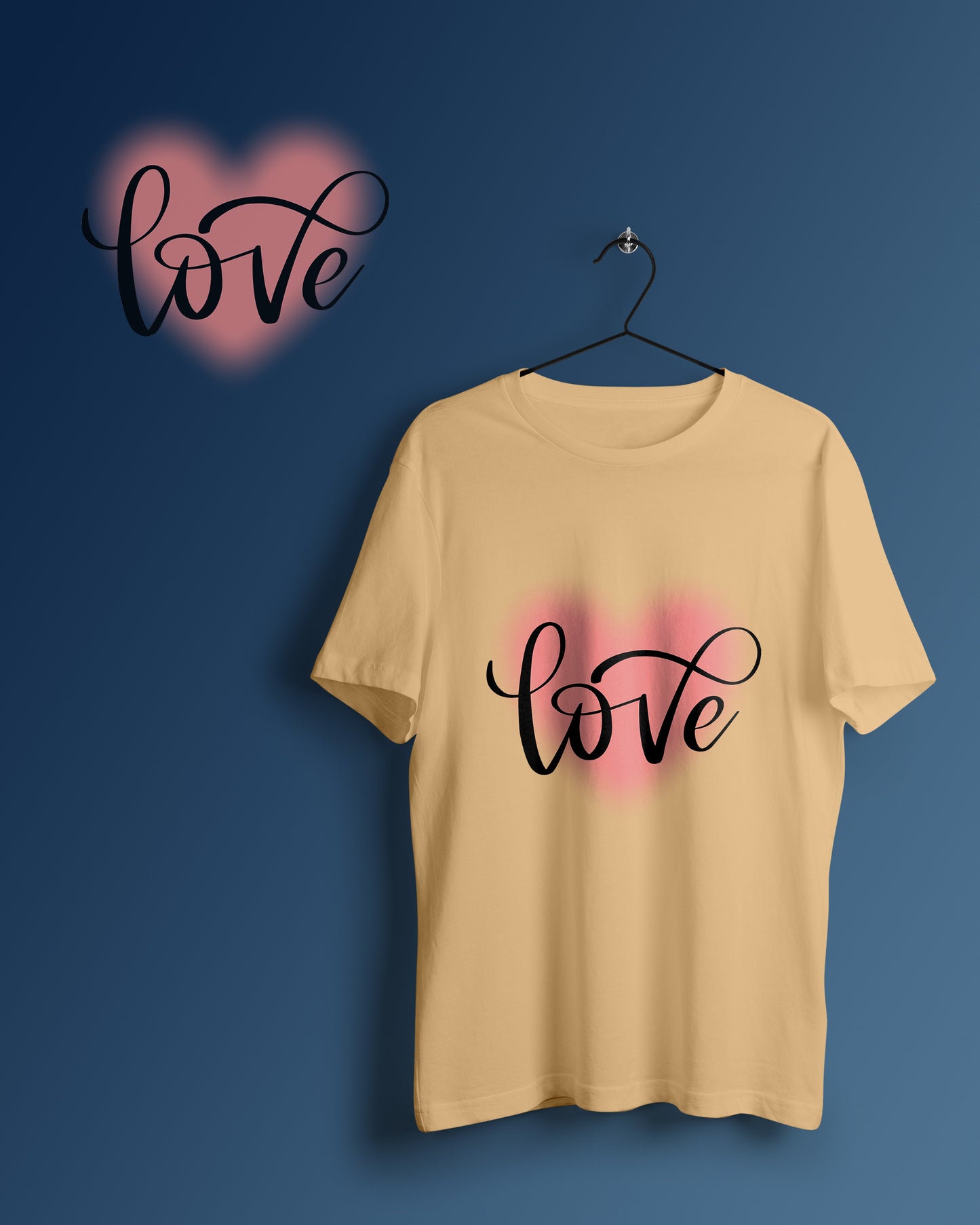 Love Graphic Printed Unisex Oversized T-shirt D117