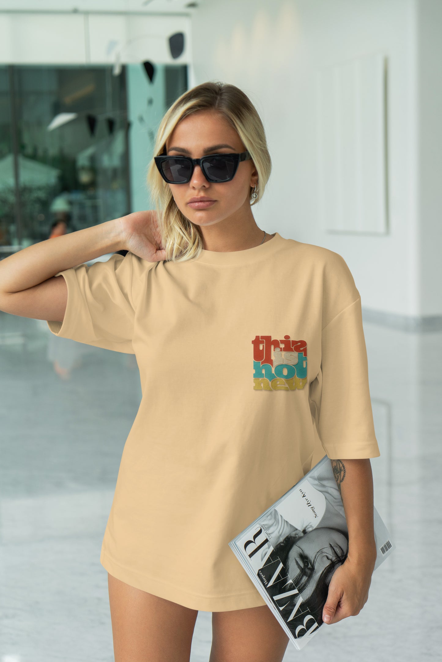 Quote Graphic Printed Unisex Oversized T-shirt D040