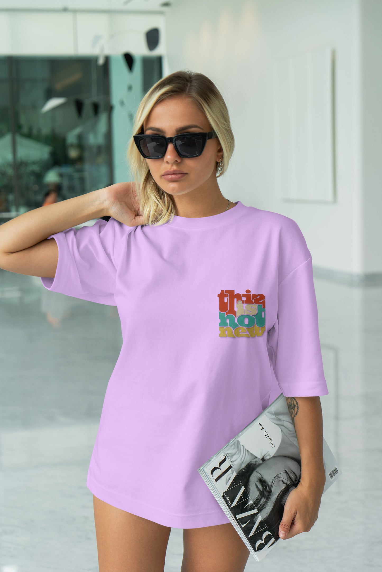 Quote Graphic Printed Unisex Oversized T-shirt D040