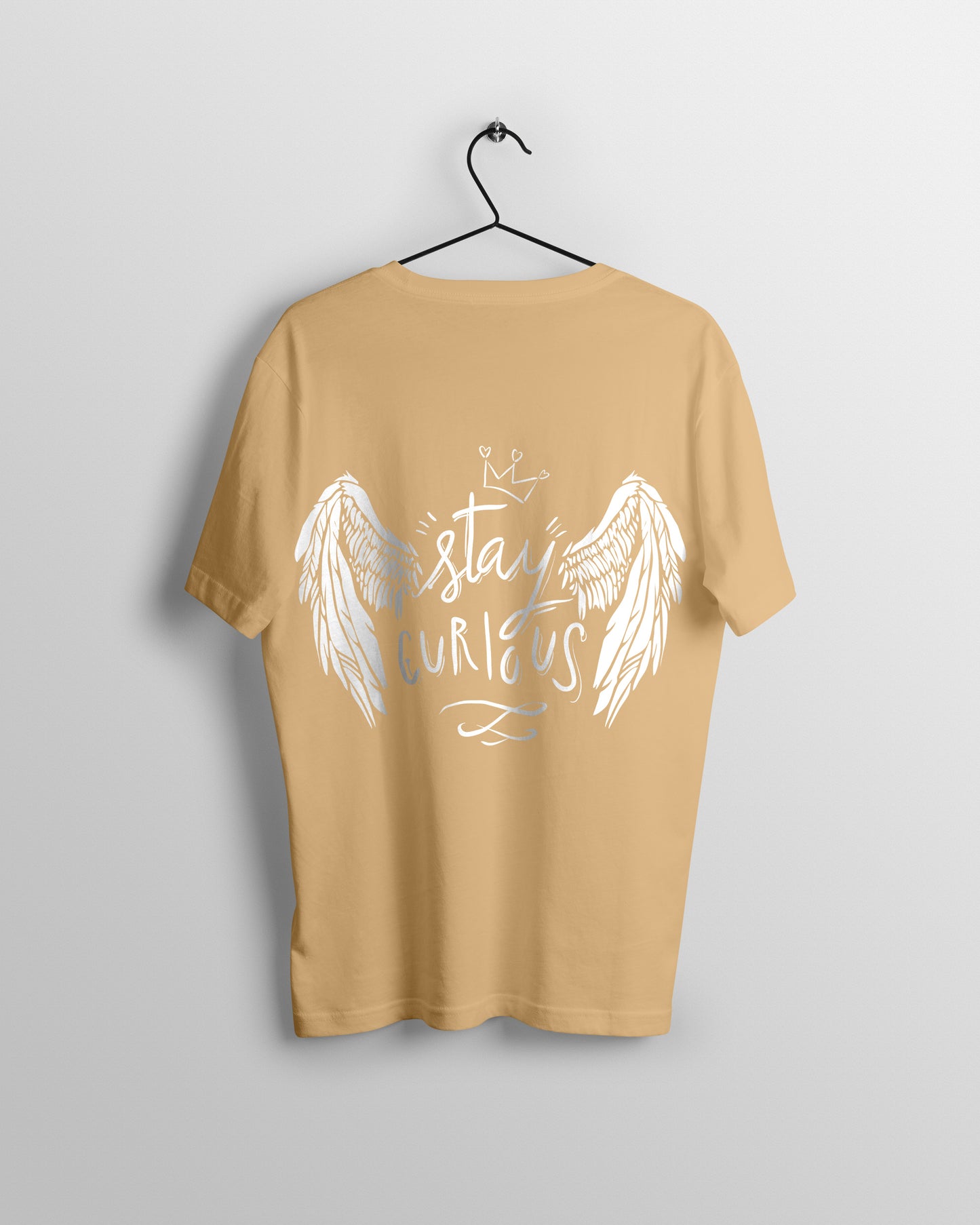 Stay Curious Graphic Printed Unisex Oversized T-shirt D048