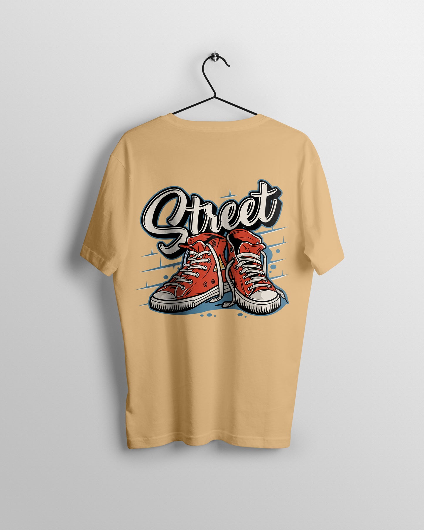 Street Graphic Printed Unisex Oversized T-shirt D057