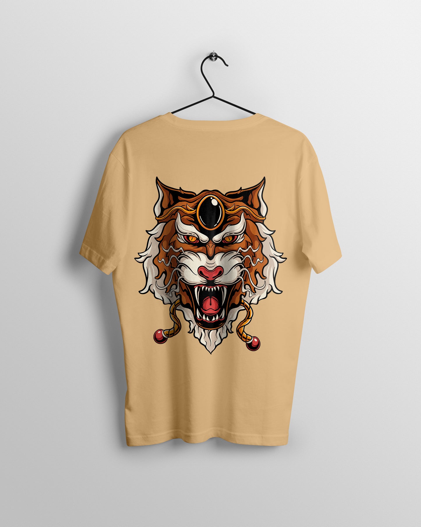 Lion Graphic Printed Unisex Oversized T-shirt D075