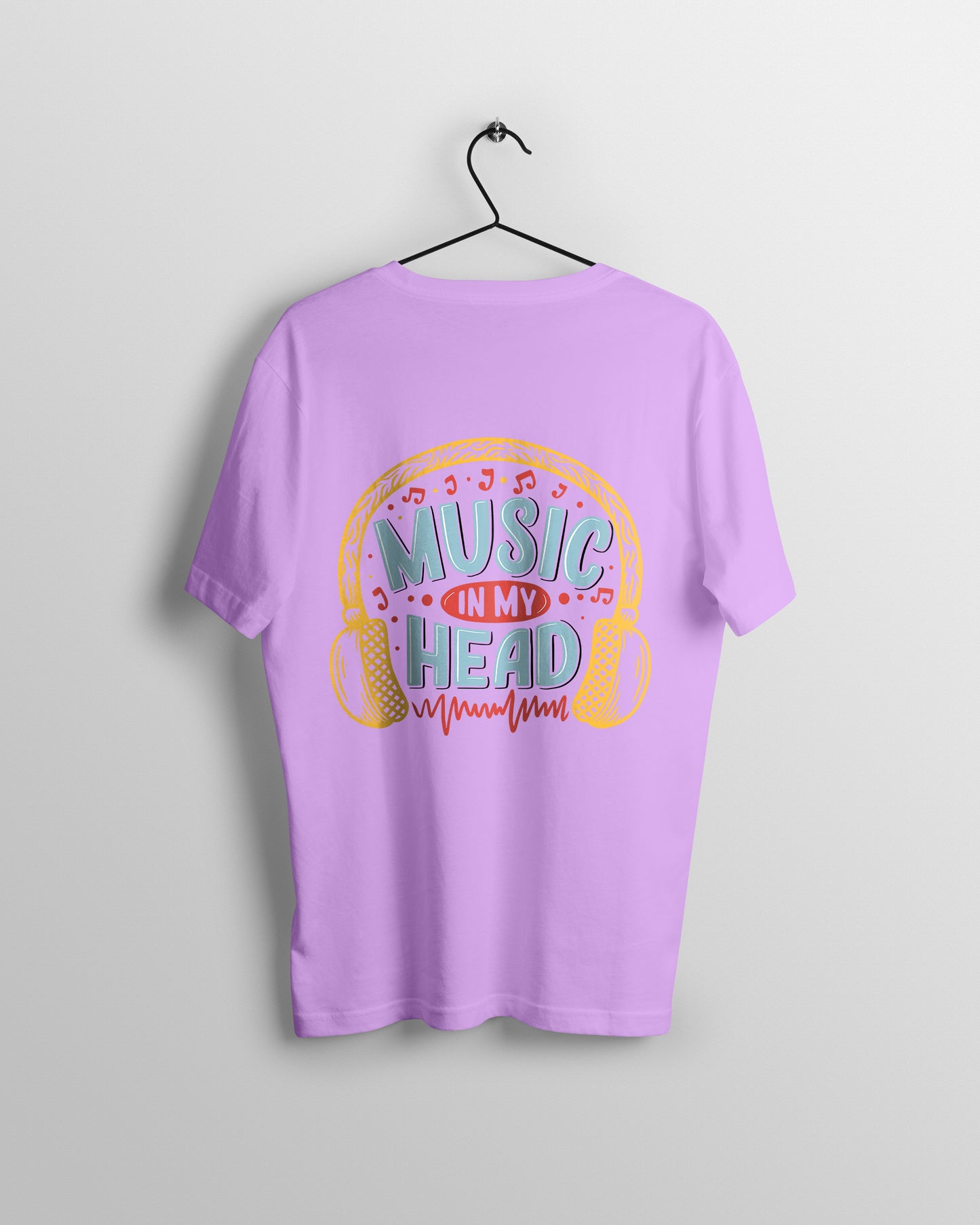 Music Head Graphic Printed Unisex Oversized T-shirt D051