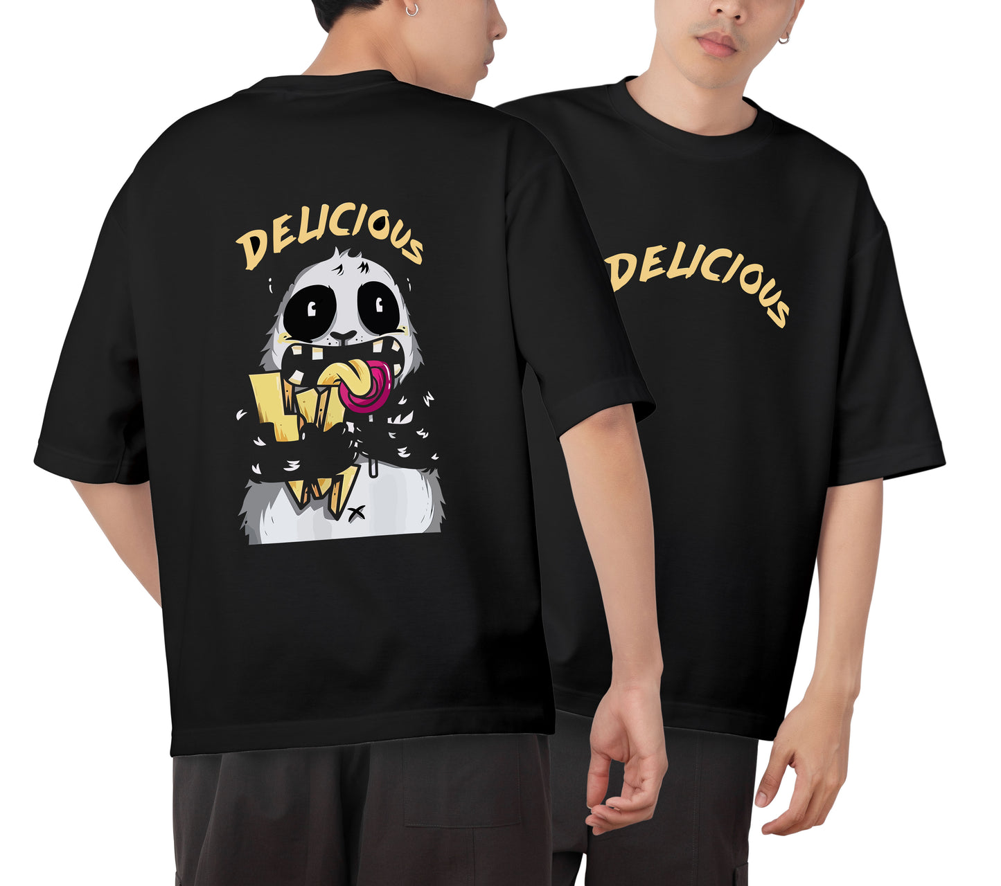 Delicious Graphic Printed Unisex Oversized T-shirt D129