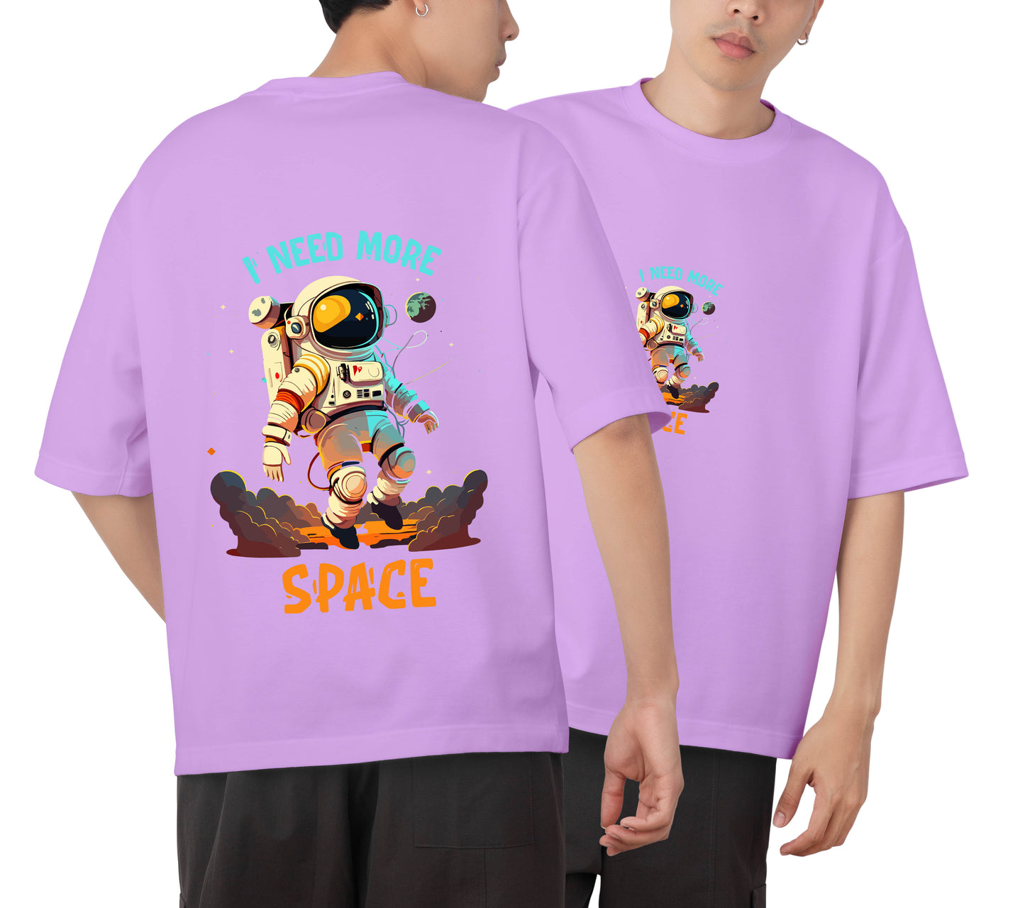 I Need More Space Graphic Printed Unisex Oversized T-shirt D028