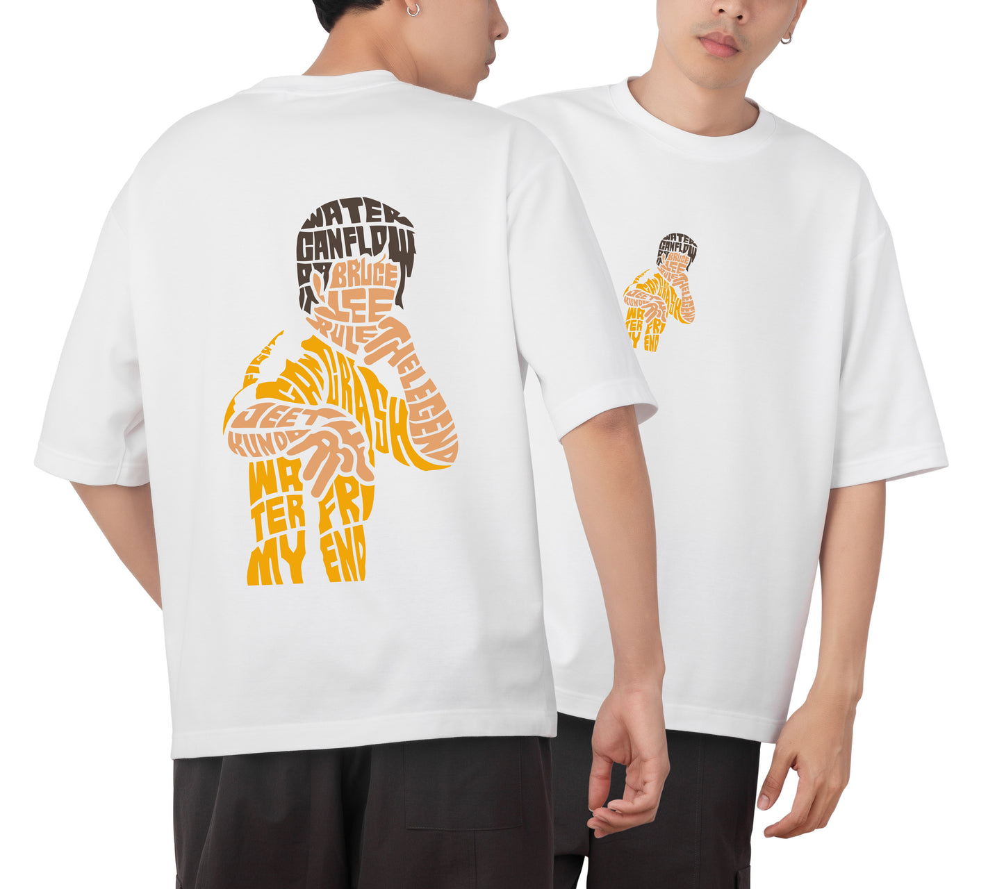 Bruce Lee Graphic Printed Unisex Oversized T-shirt D110