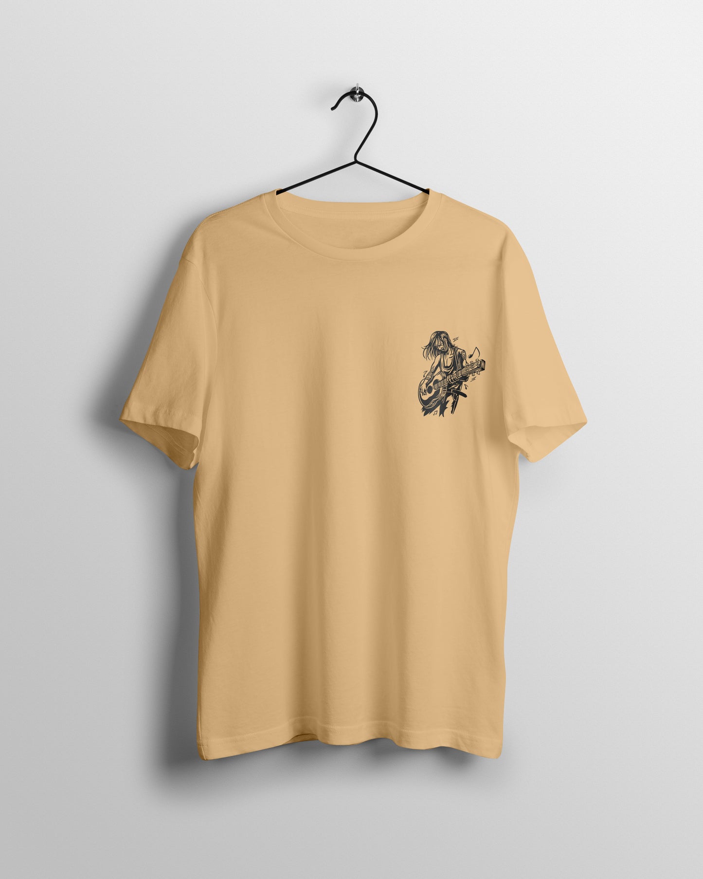 Guitar Graphic Printed Unisex Oversized T-shirt D050