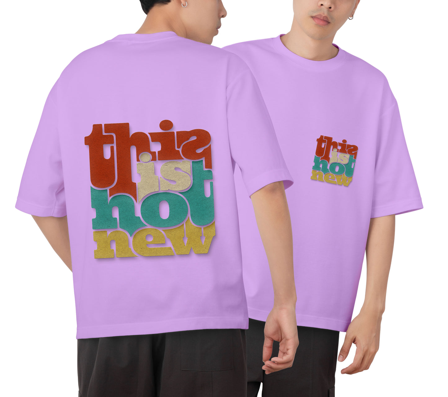 Quote Graphic Printed Unisex Oversized T-shirt D040