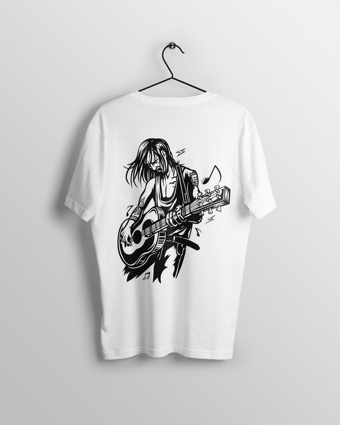Guitar Graphic Printed Unisex Oversized T-shirt D050