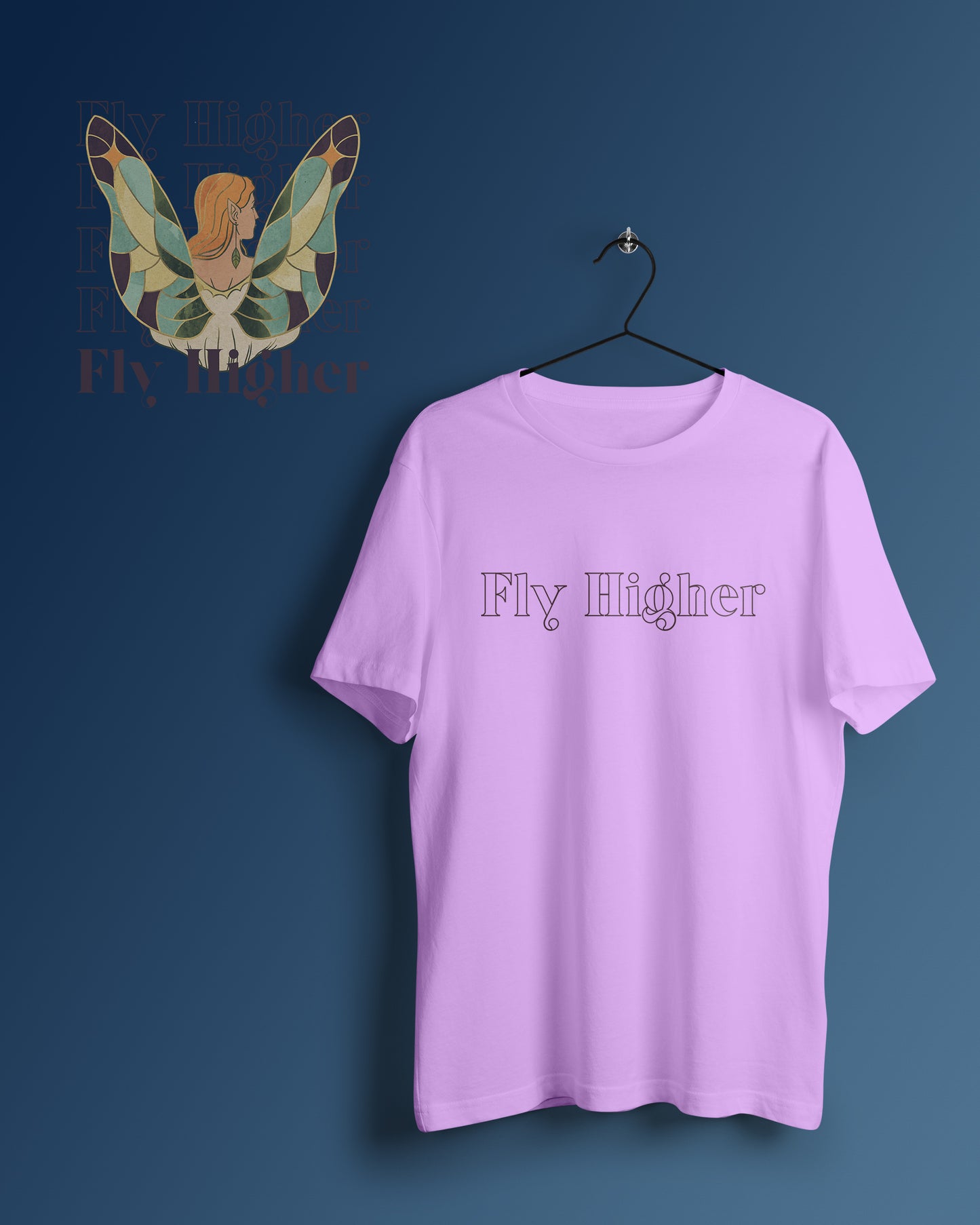 Fly Higher Graphic Printed Unisex Oversized T-shirt D115