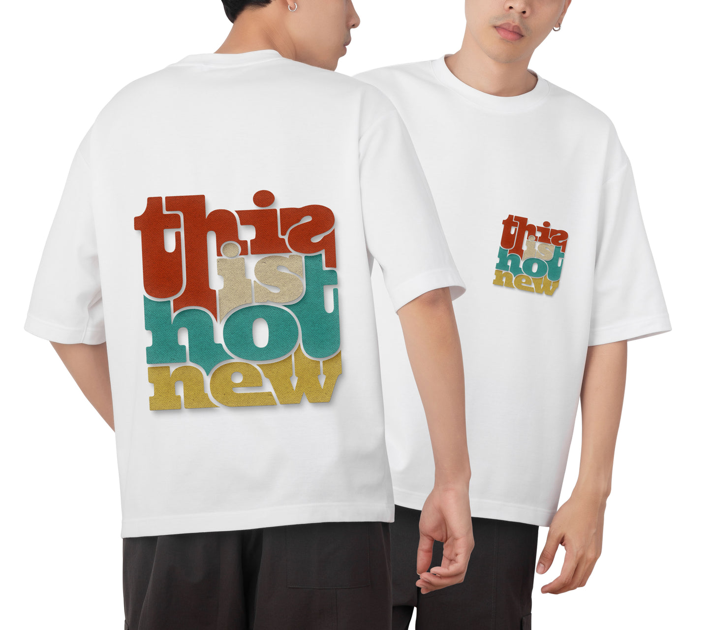 Quote Graphic Printed Unisex Oversized T-shirt D040