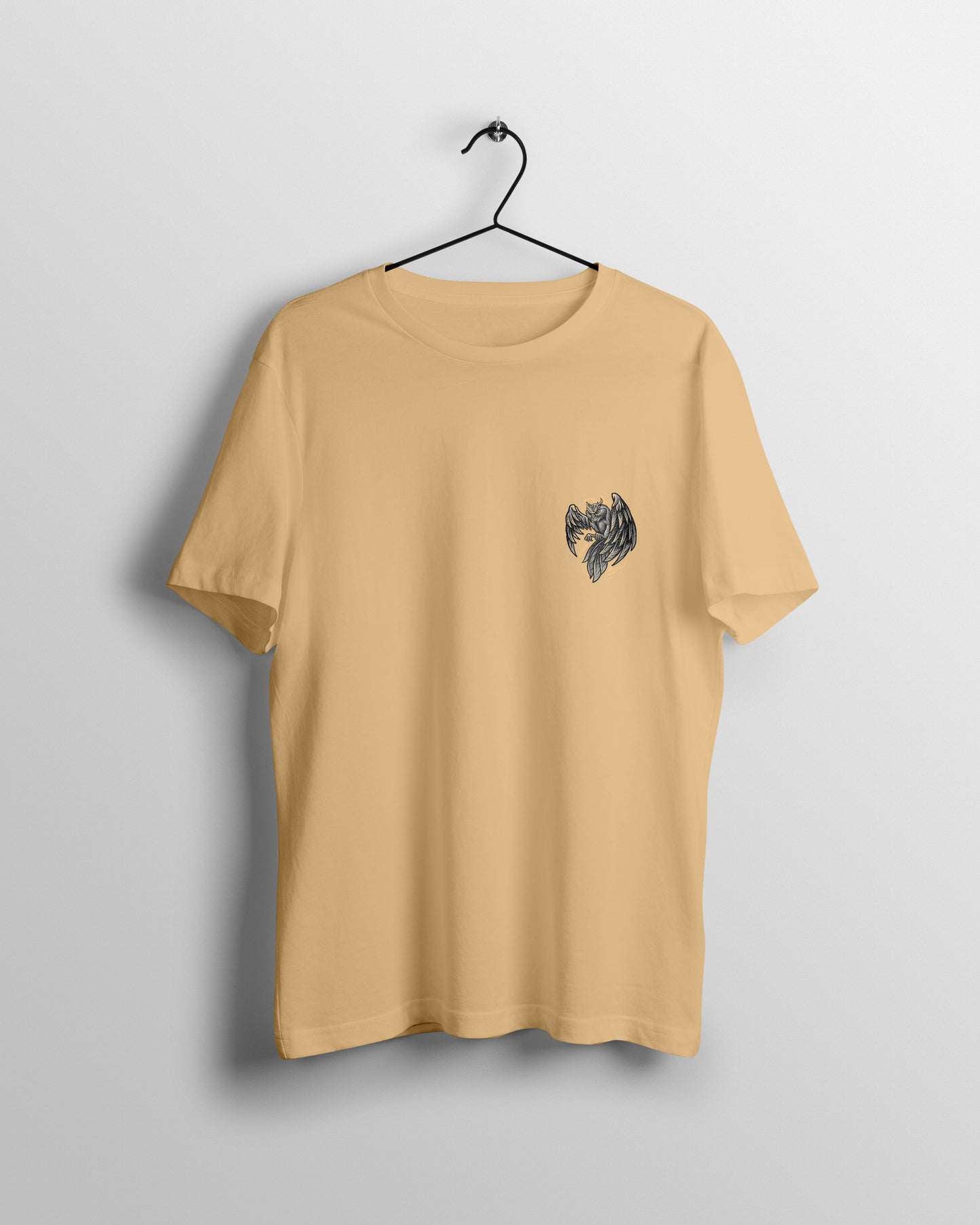 Owl Graphic Printed Unisex Oversized T-shirt D063