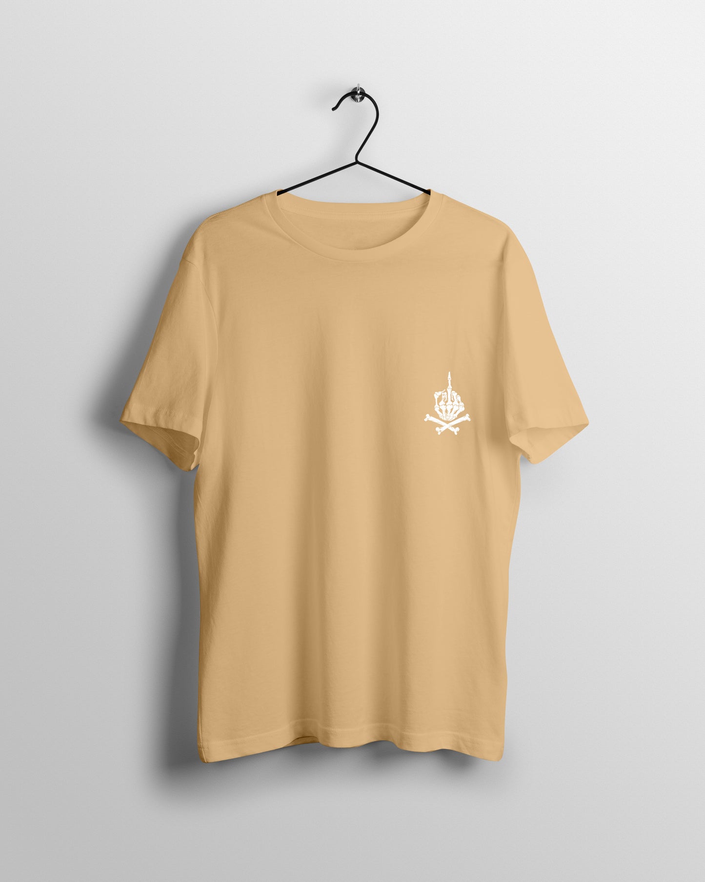 Skull Hand Graphic Printed Unisex Oversized T-shirt D047