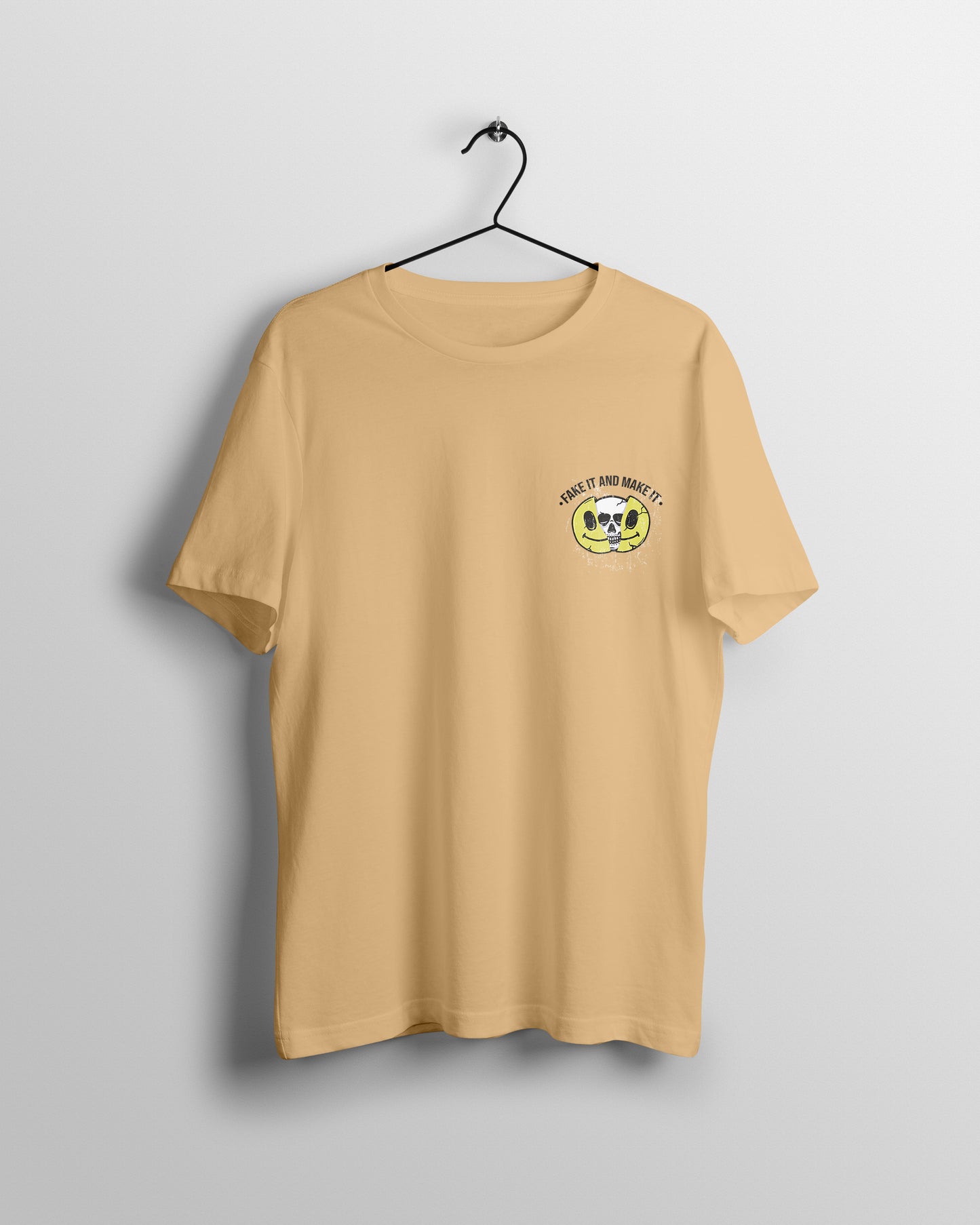 Fake It Make It Graphic Printed Unisex Oversized T-shirt D058