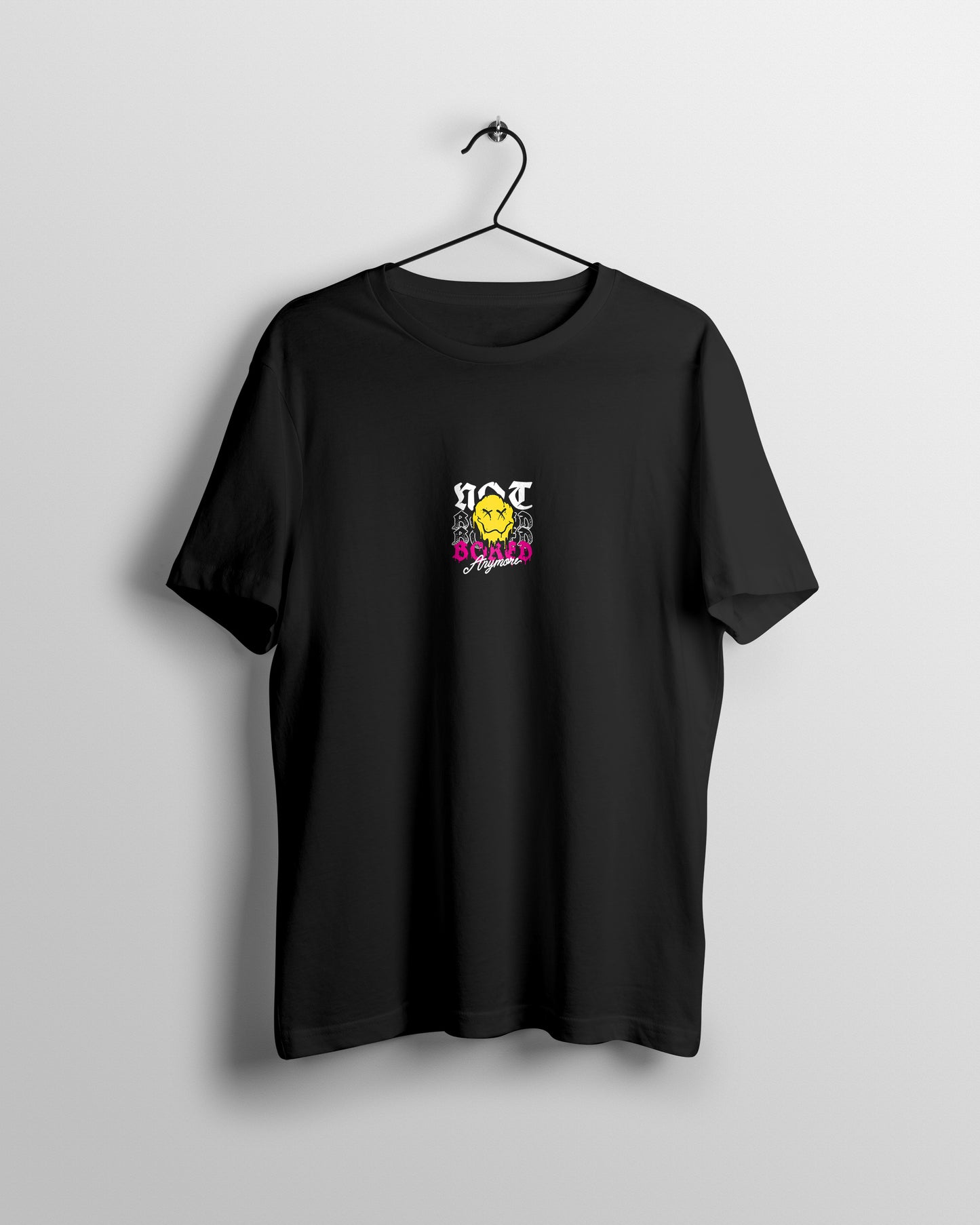 Not Bored Graphic Printed Unisex Oversized T-shirt D084