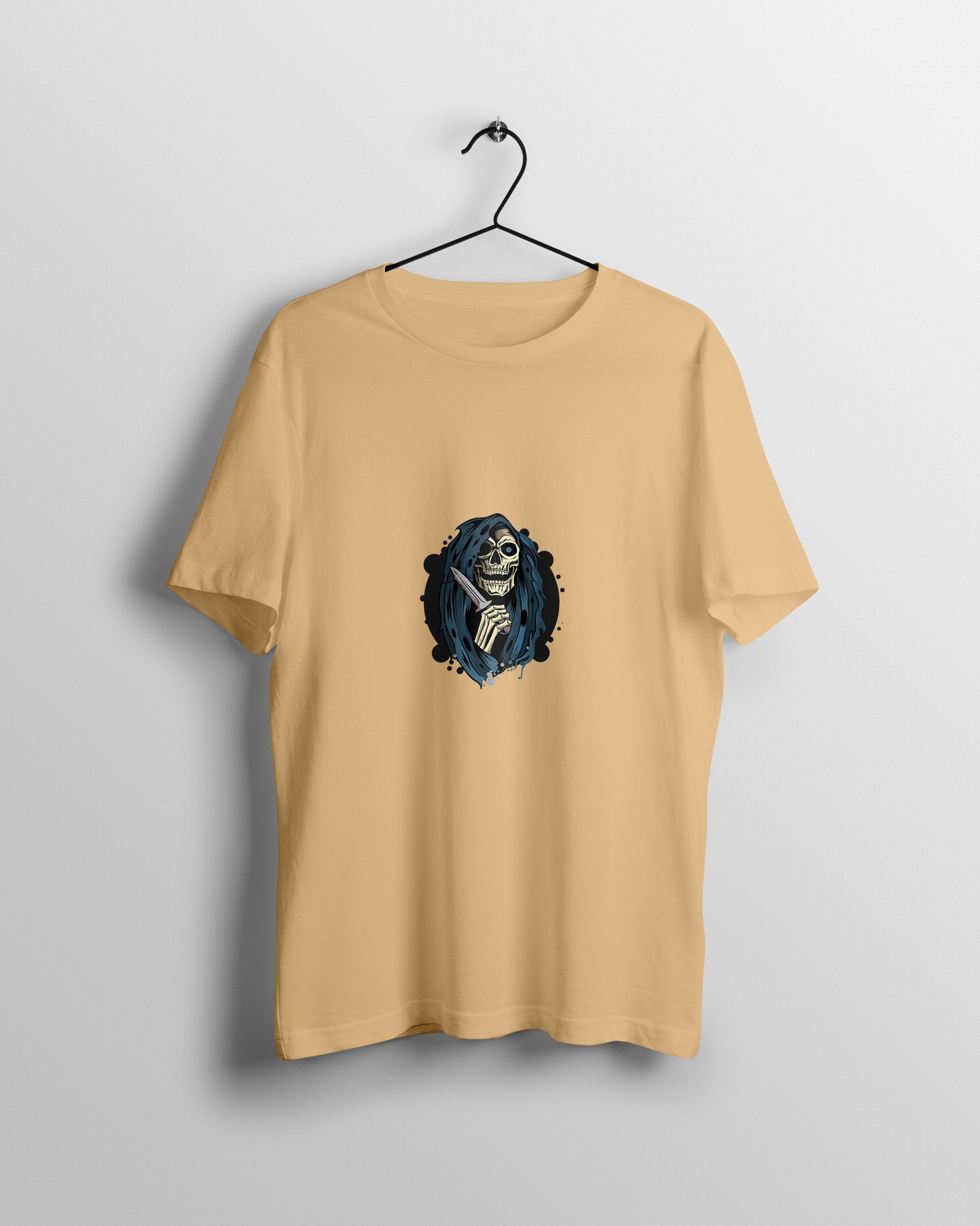 Skull Graphic Printed Unisex Oversized T-shirt D071