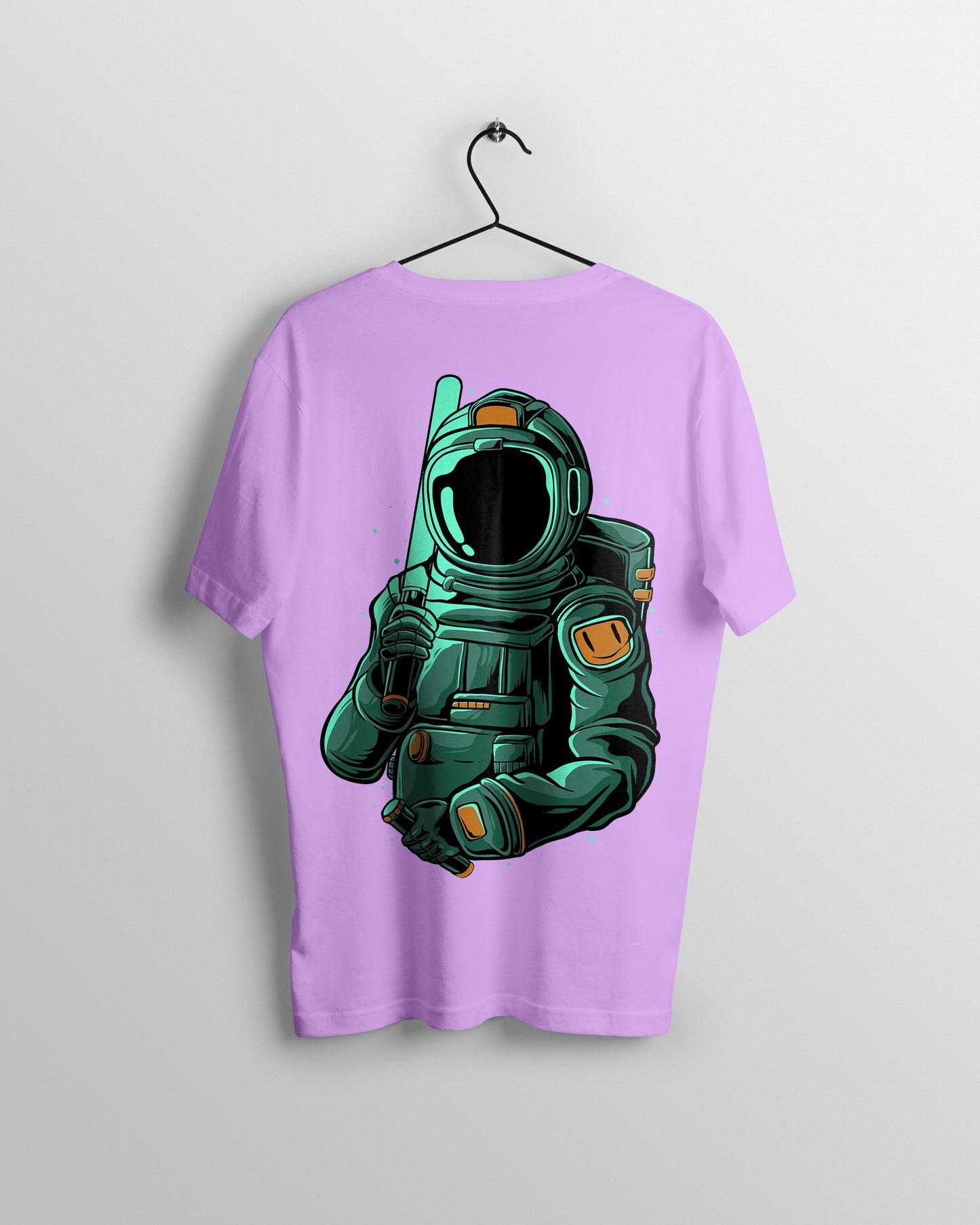 Astronaut Graphic Printed Unisex Oversized T-shirt D059