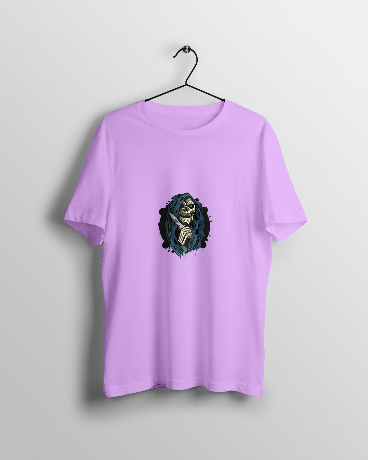 Skull Graphic Printed Unisex Oversized T-shirt D071