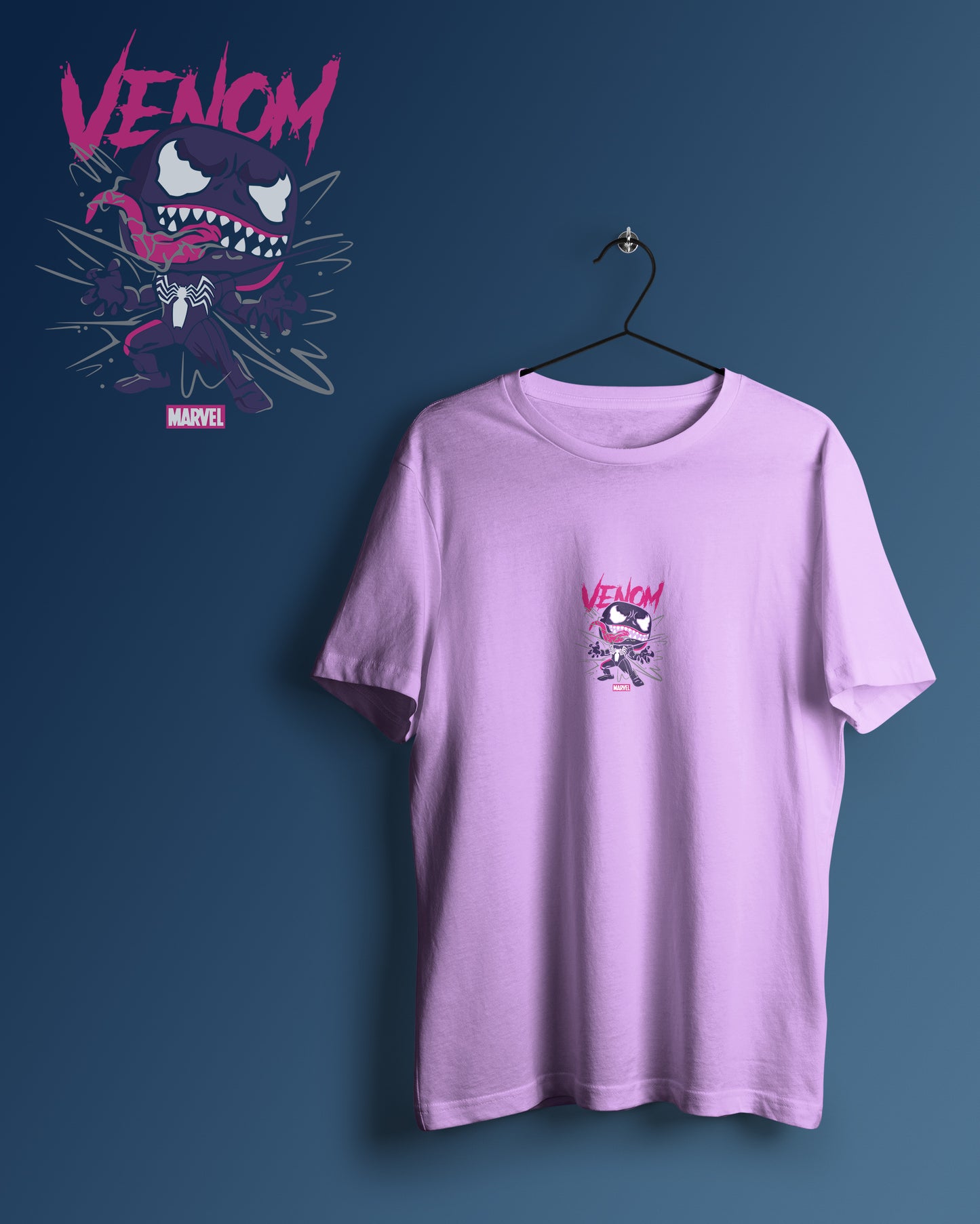 Venom Graphic Printed Unisex Oversized T-shirt D122