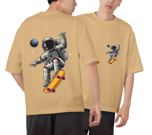 Astronaut  Graphic Printed  Unisex Oversized T-shirt D042