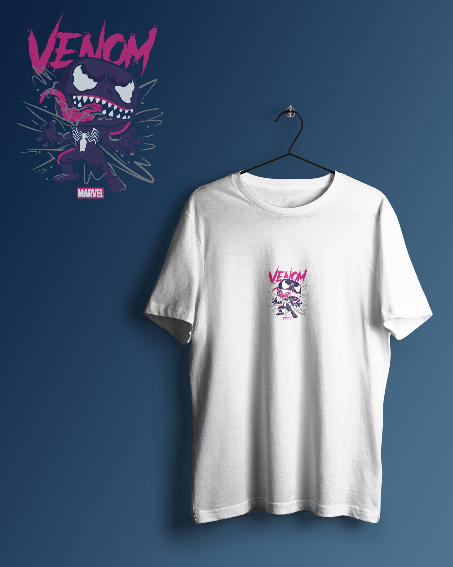 Venom Graphic Printed Unisex Oversized T-shirt D122