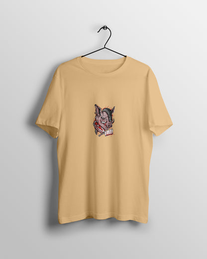 Wolf Graphic Printed  Unisex Oversized T-shirt D070