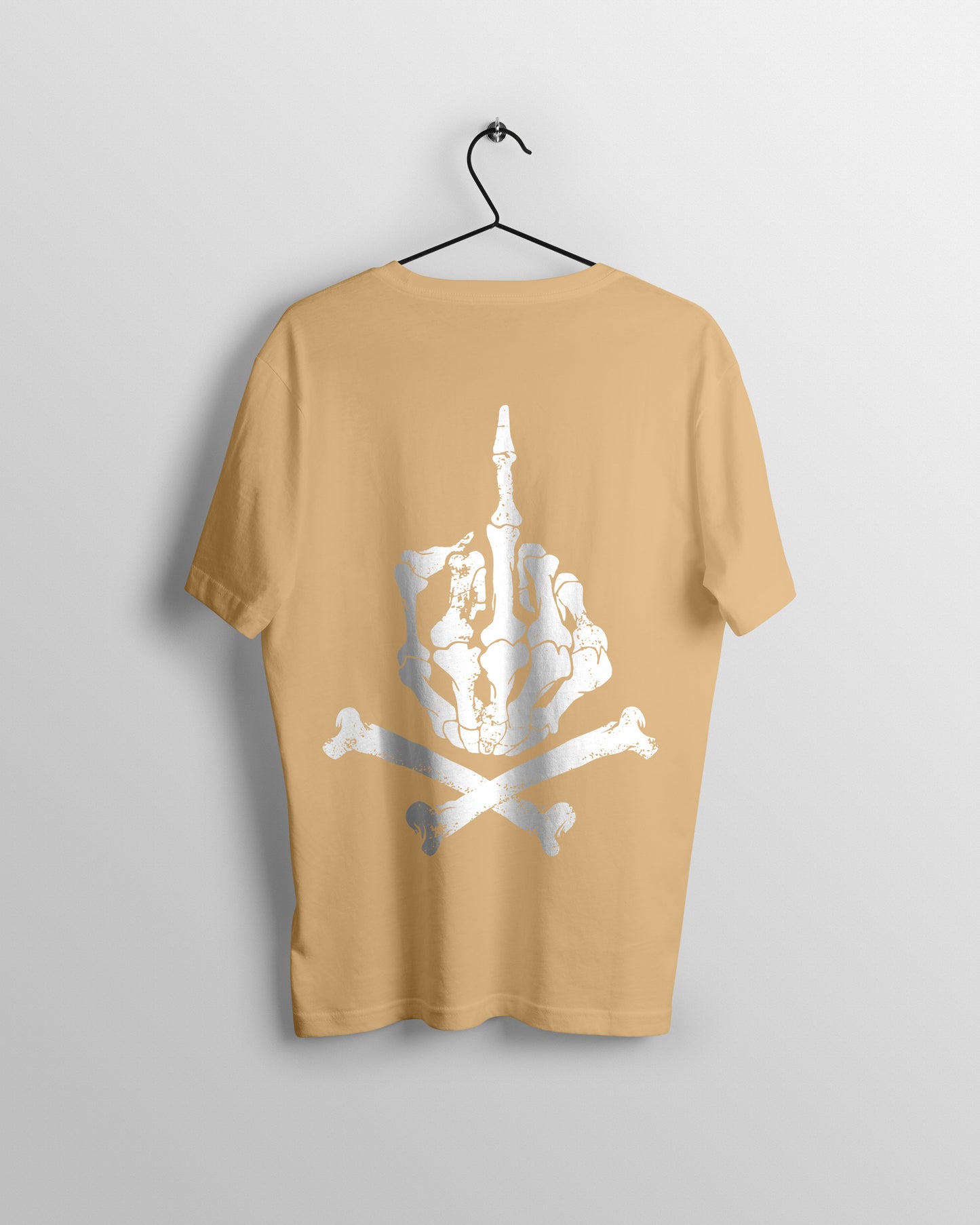 Skull Hand Graphic Printed Unisex Oversized T-shirt D047