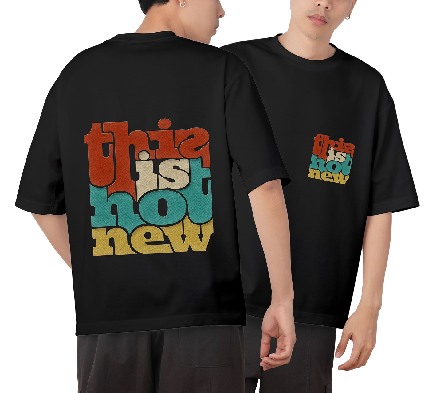 Quote Graphic Printed Unisex Oversized T-shirt D040