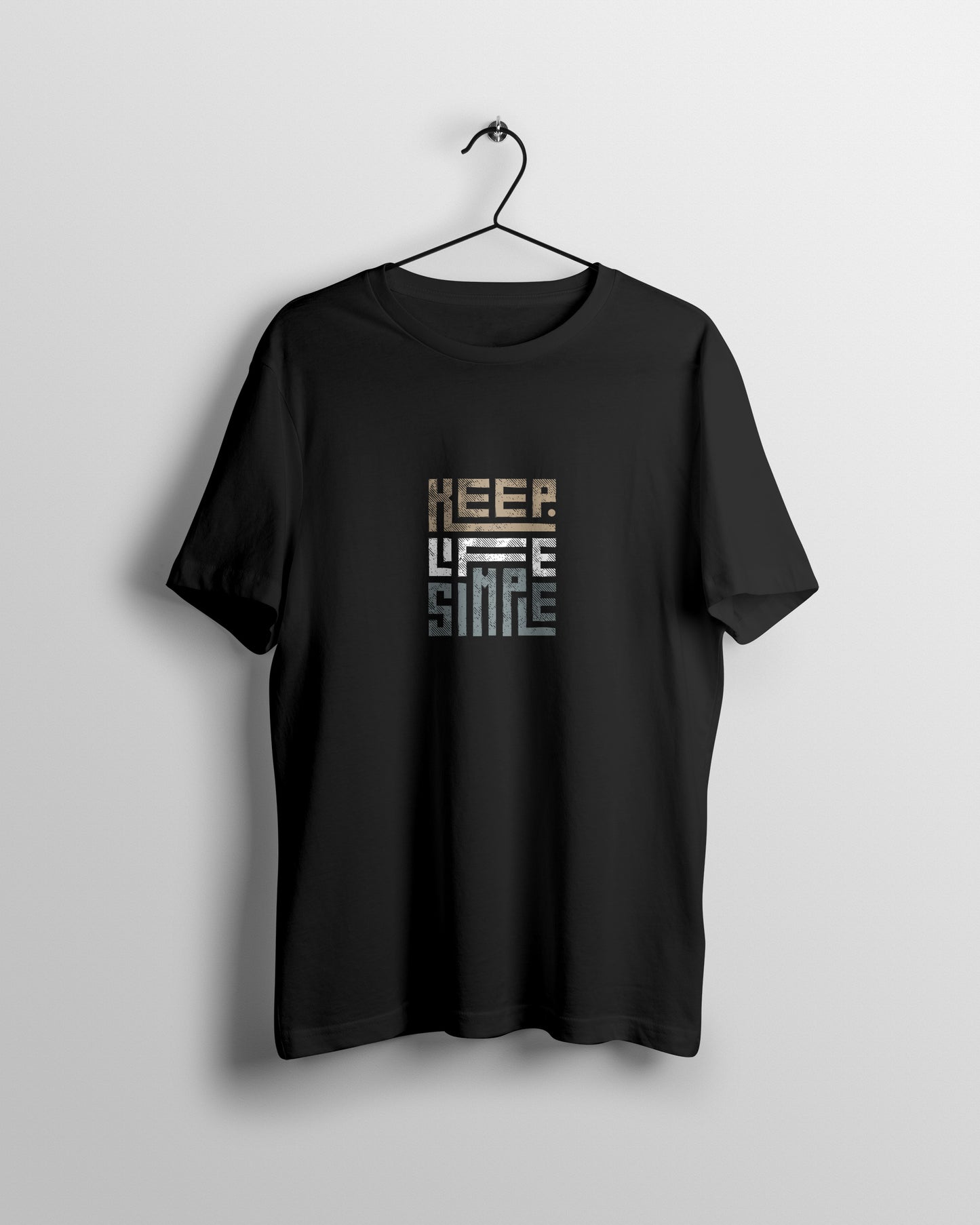 Keep Life Simple Graphic Printed  Unisex Oversized T-shirt D026