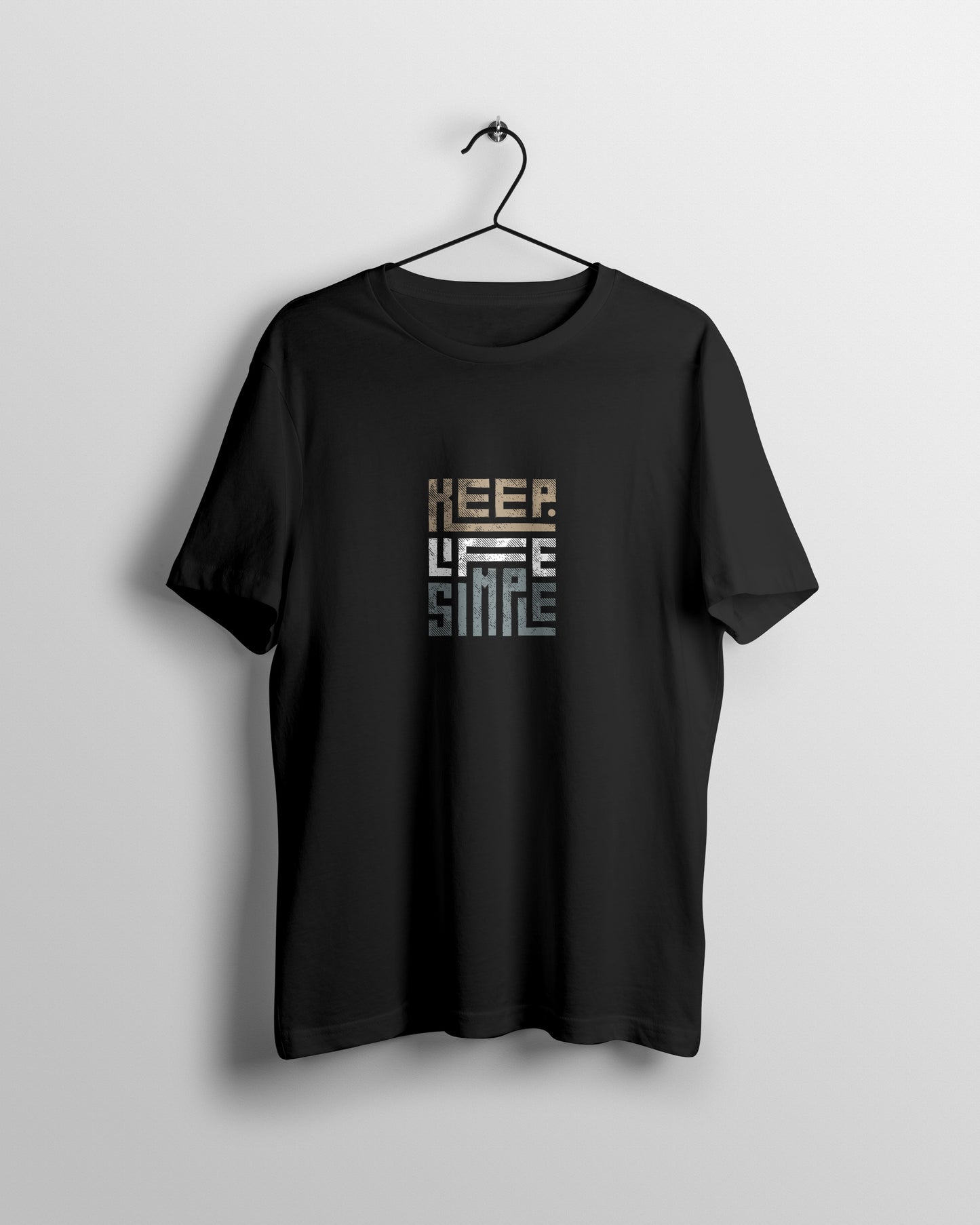 Keep Life Simple Graphic Printed Unisex Oversized T-shirt D026