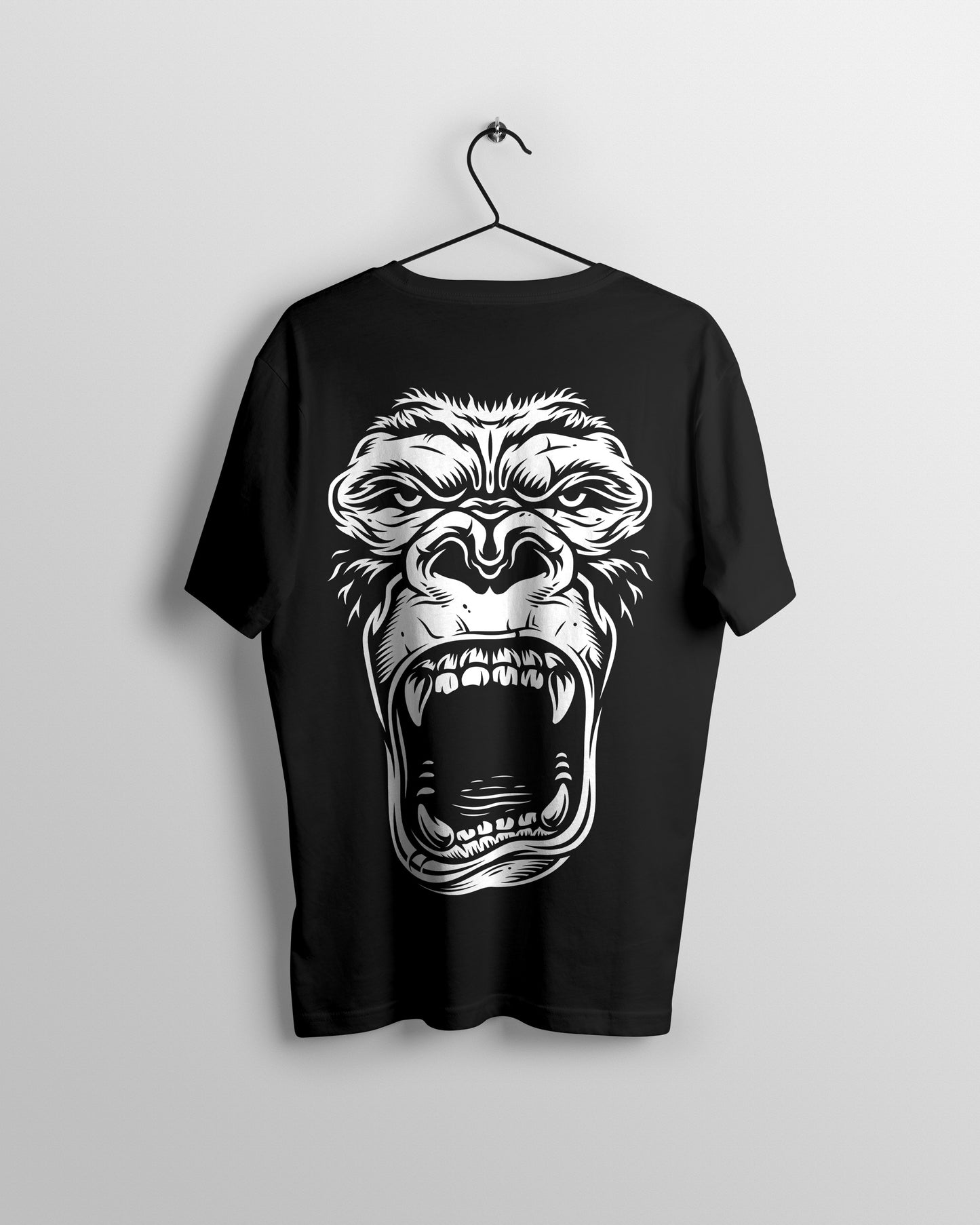 White Skull Graphic Printed  Unisex Oversized T-shirt D076