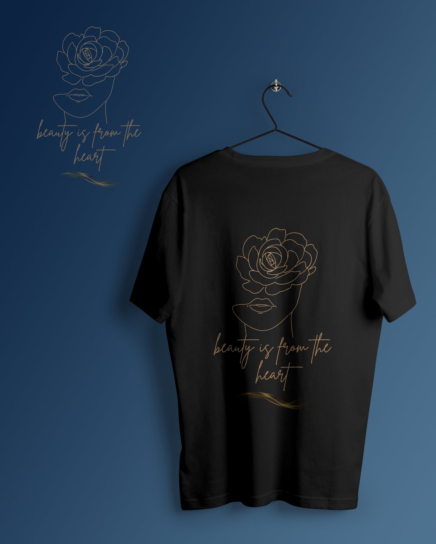 Rose Lady Graphic Printed Unisex Oversized T-shirt D096
