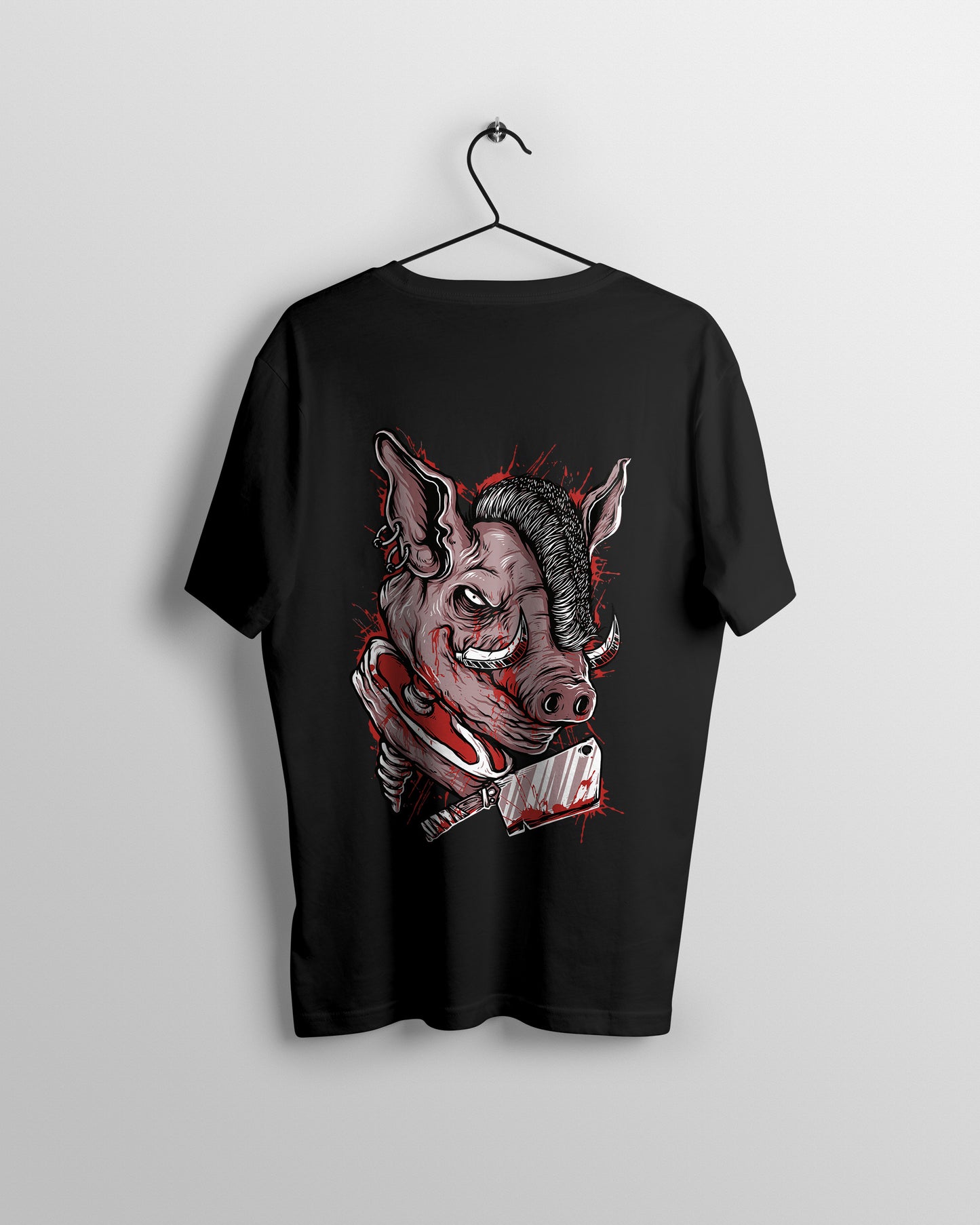 Wolf Graphic Printed Unisex Oversized T-shirt D070