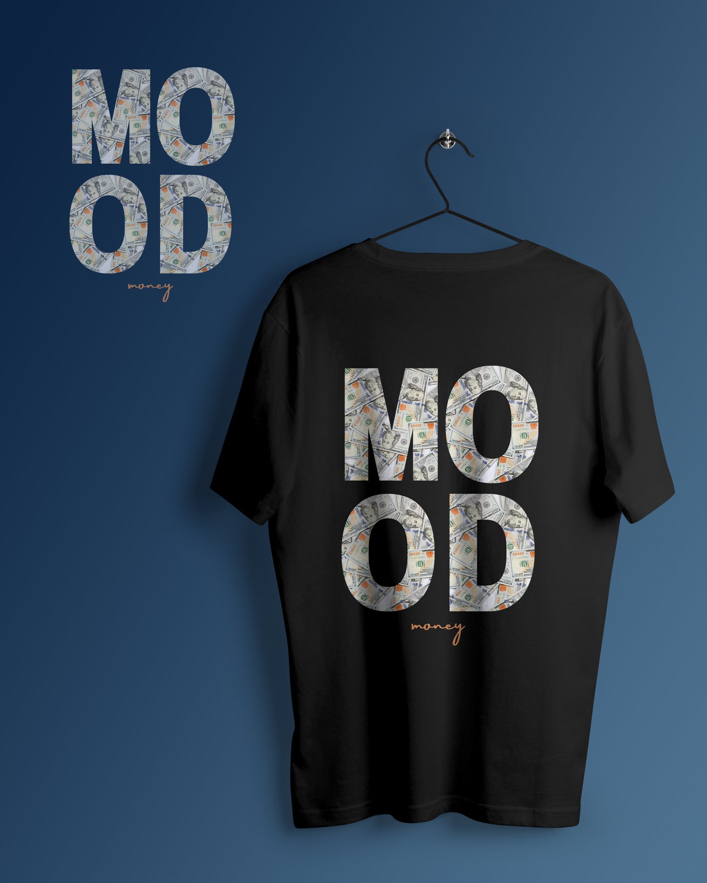 Mood Graphic Printed Unisex Oversized T-shirt D104