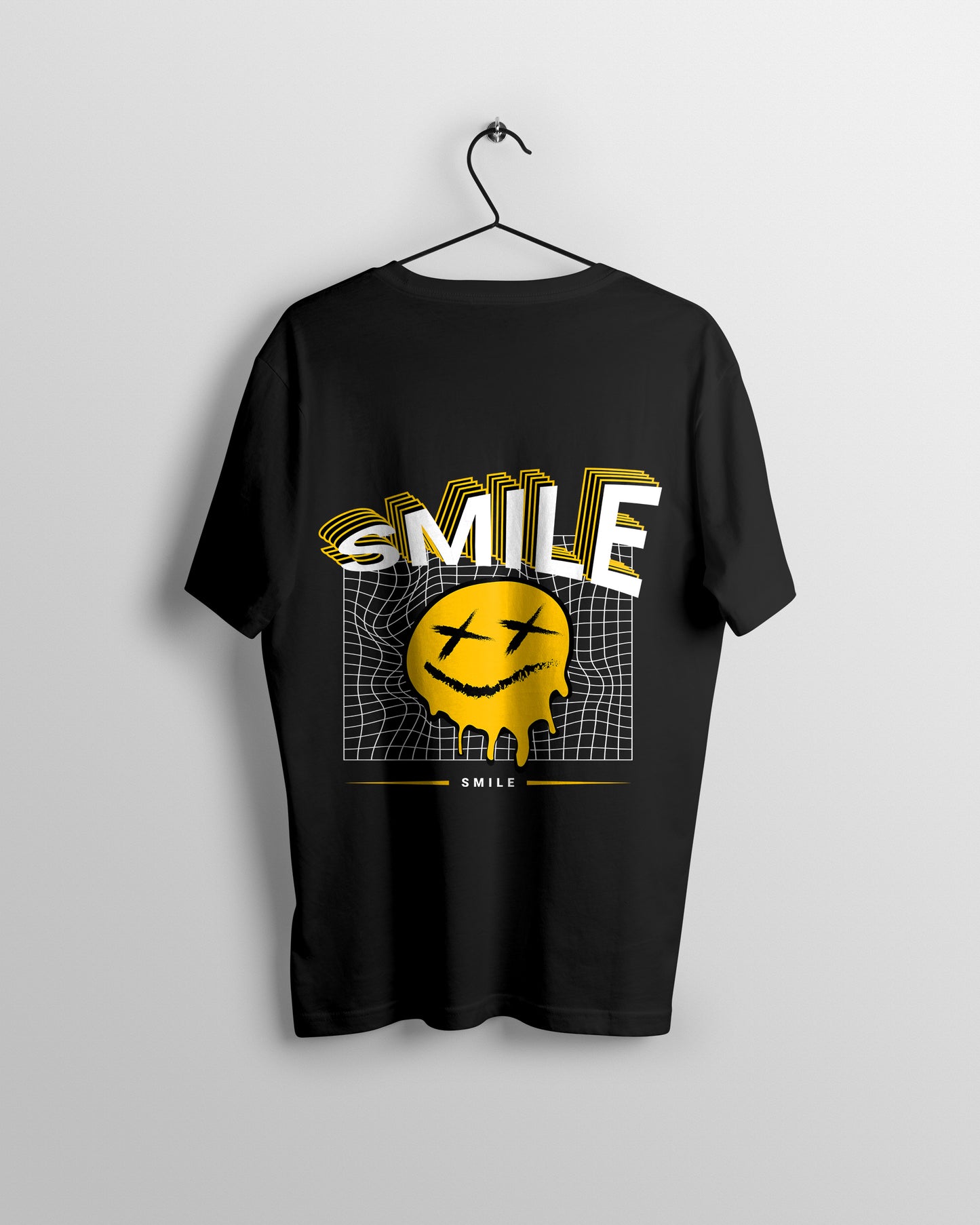 Smile Graphic Printed Unisex Oversized T-shirt D038