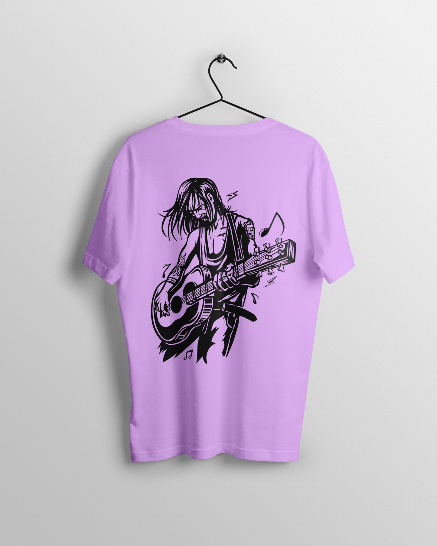 Guitar Graphic Printed Unisex Oversized T-shirt D050