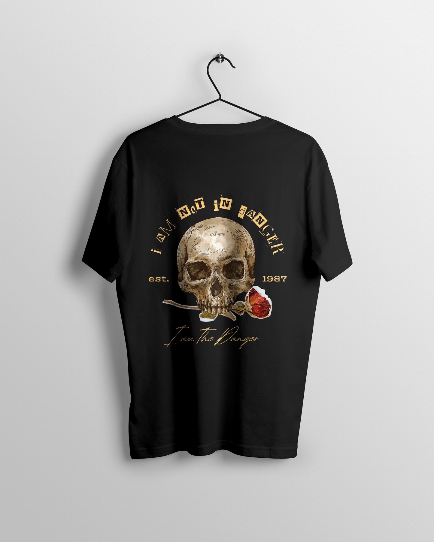 I M The Danger Graphic Printed Unisex Oversized T-shirt D035