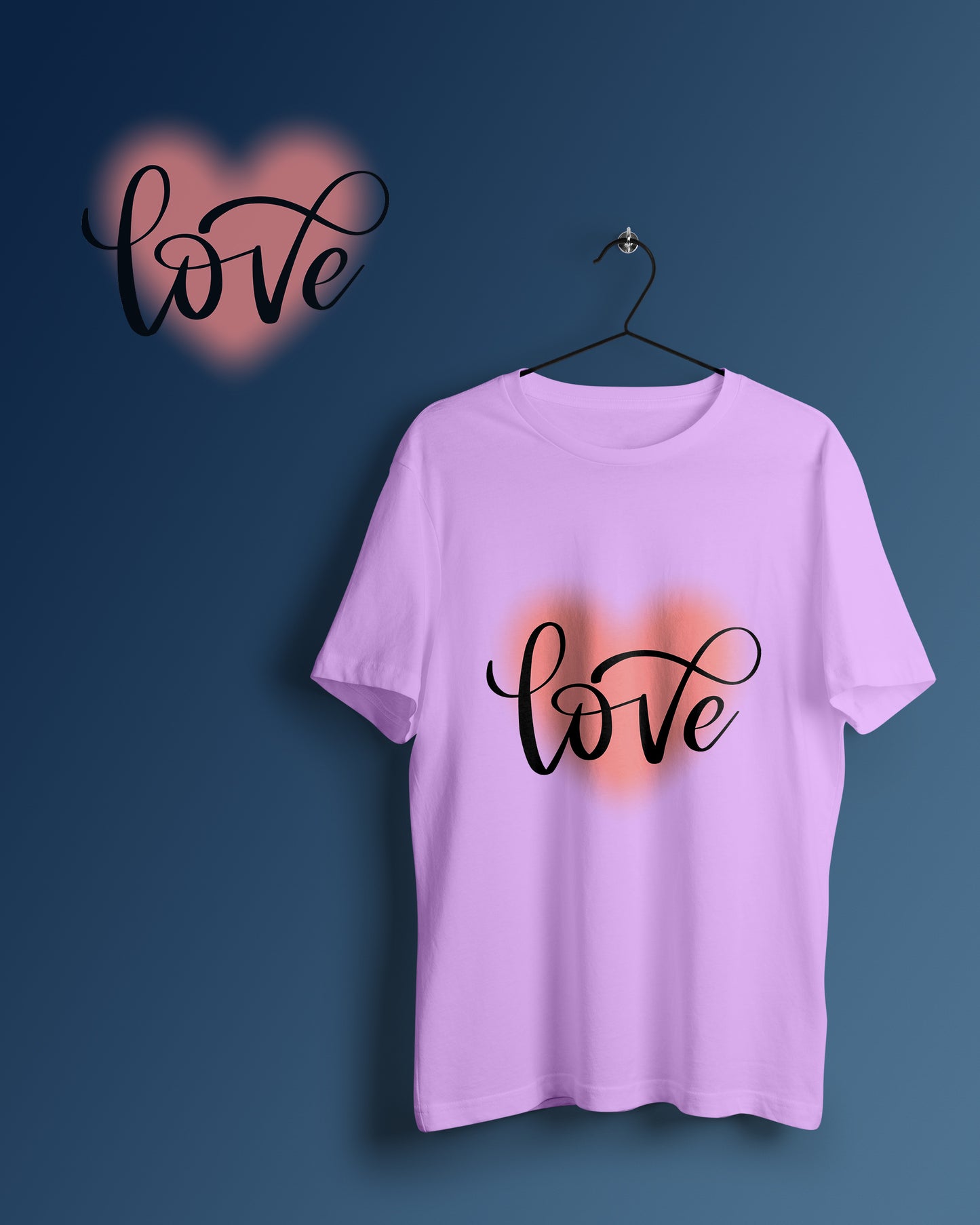 Love Graphic Printed Unisex Oversized T-shirt D117