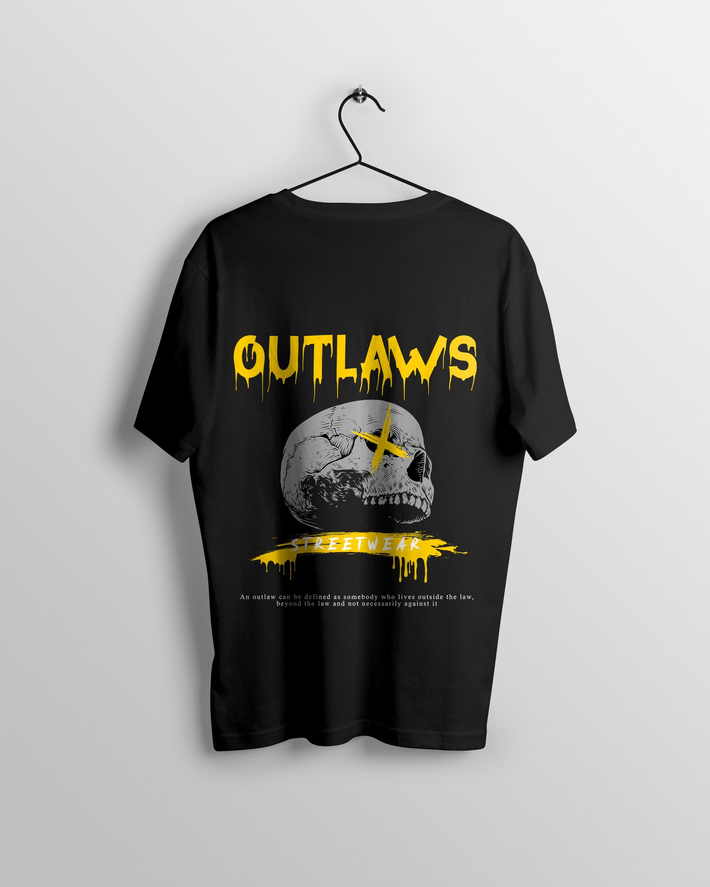 Outlaws Graphic Printed Unisex Oversized T-shirt D029