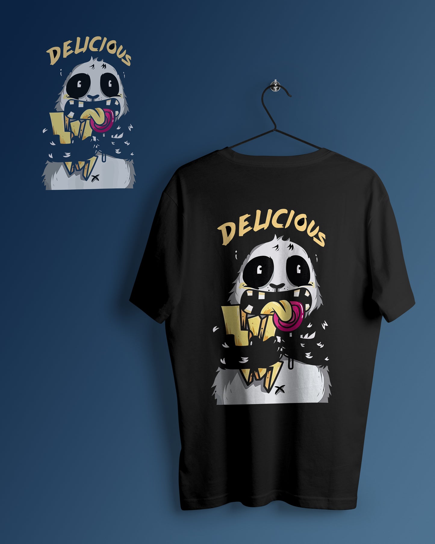 Delicious Graphic Printed Unisex Oversized T-shirt D129