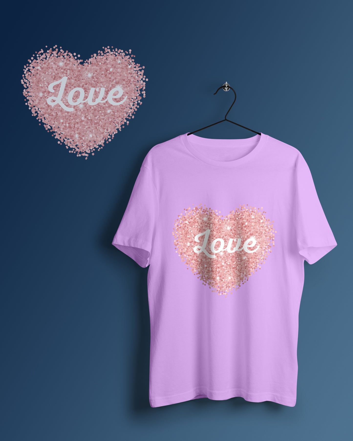 Love Graphic Printed Unisex Oversized T-shirt D120