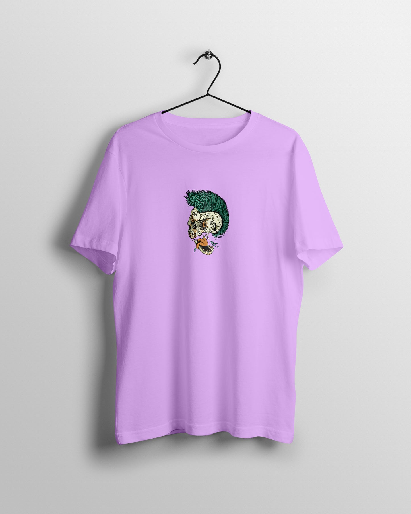 Skull Graphic Printed Unisex Oversized T-shirt D068