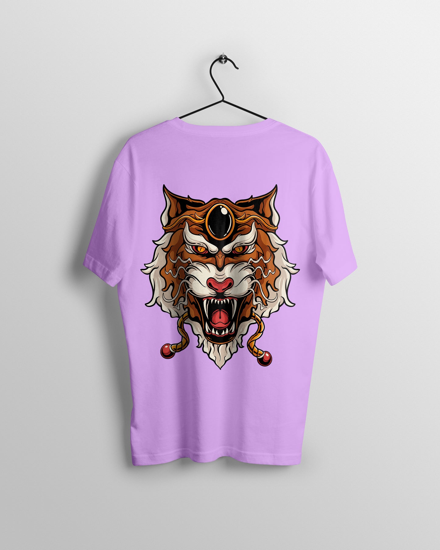 Lion Graphic Printed Unisex Oversized T-shirt D075