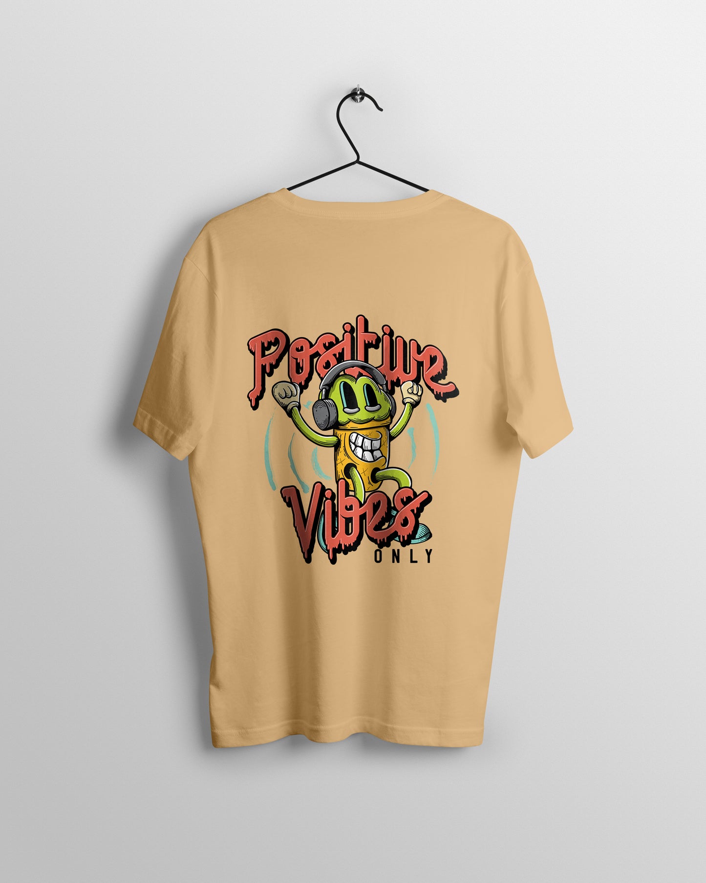 Positive Vibes Graphic Printed Unisex Oversized T-shirt D078